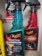 Assorted Motor Oils, Automotive Cleaners, and Coatings