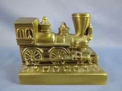 PM Craftsman Brass Train Engine & Caboose Bookends
