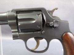Smith & Wesson Victory Model .38 S&W Spl 6-Shot Revolver SN# 460169, In Leather Shoulder Holster