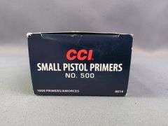 CCI Small Pistol Primers No. 500, Approx Qty 800, Local Pickup Only