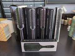 Ergo Ionic Ceramic Round Brush & Polishing Paddle Brush - Styling Tools Bundle