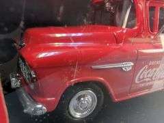 Coca-Cola 1955 Chevy 5100 & 1937 Ford Pickup Diecast Truck Set