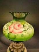 Hand Painted Floral Gone With Wind Style Lamp