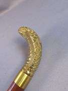 Brass Cobra Head Handled Walking Stick