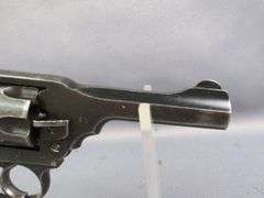 Webley & Scott Mark IV .38 cal Top Break 6-Shot Revolver SN# 46974, In Canvas Holster With Web Belt And Ammo Pouch