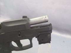 Brazil Taurus Armas/ Taurus PT111 G2 A 9mm  Pistol SN# TMW79836, Tacticon Laser With Missing Battery Cover