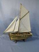 Detailed Model Sailboat Display Piece
