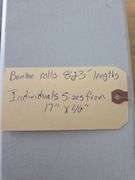 Bamboo Rolls, Qty 3, Various Sizes and Individual Pieces