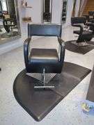 Salon or Barber Chair with Floor Mat