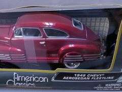 Motor Max American Classics Premium Die-Cast Collection: 1939 Chevy Coupe & 1948 Chevy Aerosedan Fleetline
