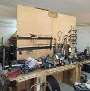 Custom Built Workbench, Back Can Be Removed For Transport