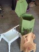 Wood Furniture Including Step Stool, Chair and Storage Table
