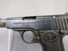 Carl Walther Mod. 4 7.65mm Pistol SN# 175885, 2 Total Mags, In Leather Holster With Belt