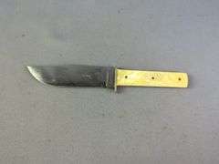Imperial Fixed Blade Knife, 4" Drop Point Blade, In Sheath