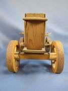 Handcrafted Wooden Covered Wagon and Stagecoach Models