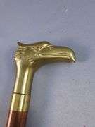 Brass Eagle Head Handled Walking Stick