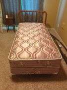 Spindle Twin Bed with Mattress and Box Spring