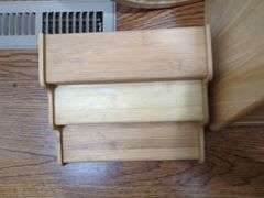 Wood Bread Box, Tiered Shelf And Lazy Susan
