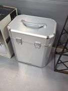 Picnic Time Platinum Wine Carrier And Metal Wine Rack