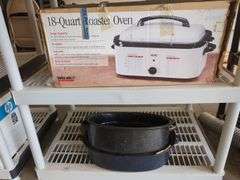 Welbilt 18-Quart Roaster Oven and Roasting Pans, Qty 2