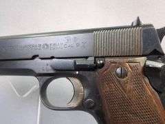 Star/ Cole Model B 9mm Pistol SN# 239835, Flaming Bomb, 2 Total Mags, In Leather Holster