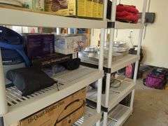 Polyvinyl Shelving Units, Qty 2