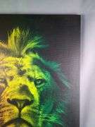 Lion Rasta Color Canvas Art Print, 36" x 24"