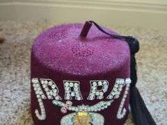 Shriners 'ARABA' Band Fez Hat