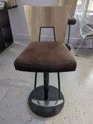 Modern Adjustable Height Swivel Bar Stools, Qty 2