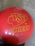 Bowling Balls Including Brunswick NFL Kansas City Chiefs & Ace Both With Bags