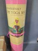 Gym Equipment Including Rubber Hexagon Dumbbell Sets, Resistance Bands, Sliders, And Yoga Mat