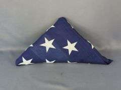 Folded United States of America Flag