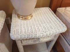Wicker Nightstands, Qty 2