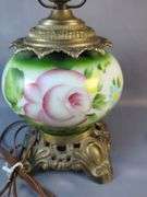 Hand Painted Floral Gone With Wind Style Lamp