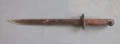 British Enfield Military 12" Bayonet with Wood Handle