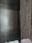 Modern Paper Tall Floor Lamp And Floating Cabinet