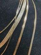 Ladies Gold Tone Necklaces, Various Styles And Lengths, Qty 11