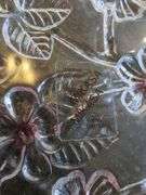 Mikasa Walther Crystal West Germany Glassware Plates, Qty 4 And Blush Wine Stemmed Glasses, Qty 4