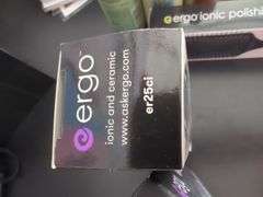 Ergo Ionic Ceramic Round Brush & Polishing Paddle Brush - Styling Tools Bundle