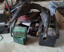 Honda Goldwing Motorcycle Parts Including Fuel Tank, Exhaust, And Air Filters