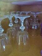 Glassware Including Martini Glasses, Pitcher, Wine Glasses And Acrylic Glasses