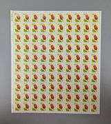 US Postage Stamps: Tulip & Heart-World Sheets