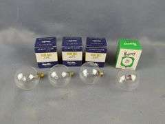Assorted Light Bulbs and Outdoor Wall Lantern
