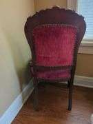Ornate Velvet Upholstered Parlor Chair
