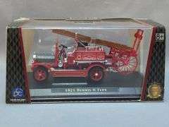 Lucky Die Cast 1/43 Signature Series Fire Engine Models: 1921 Dennis N Type, 1932 Buffalo Type 50, 1938 Dennis Light Four