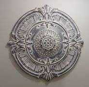 Distressed Style Round Wall Medallion, 39"