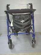 Medline Freedom Rolling Walker with Seat and Storage Pouch