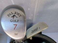Square Two Golf Bag With Woods and Irons