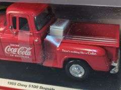 Coca-Cola 1955 Chevy 5100 & 1937 Ford Pickup Diecast Truck Set
