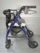 Medline Freedom Rolling Walker with Seat and Storage Pouch